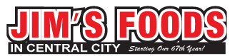 Jims Food in Central City logo